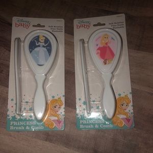 Disney Princess Baby Newborn Soft Brush Comb Set